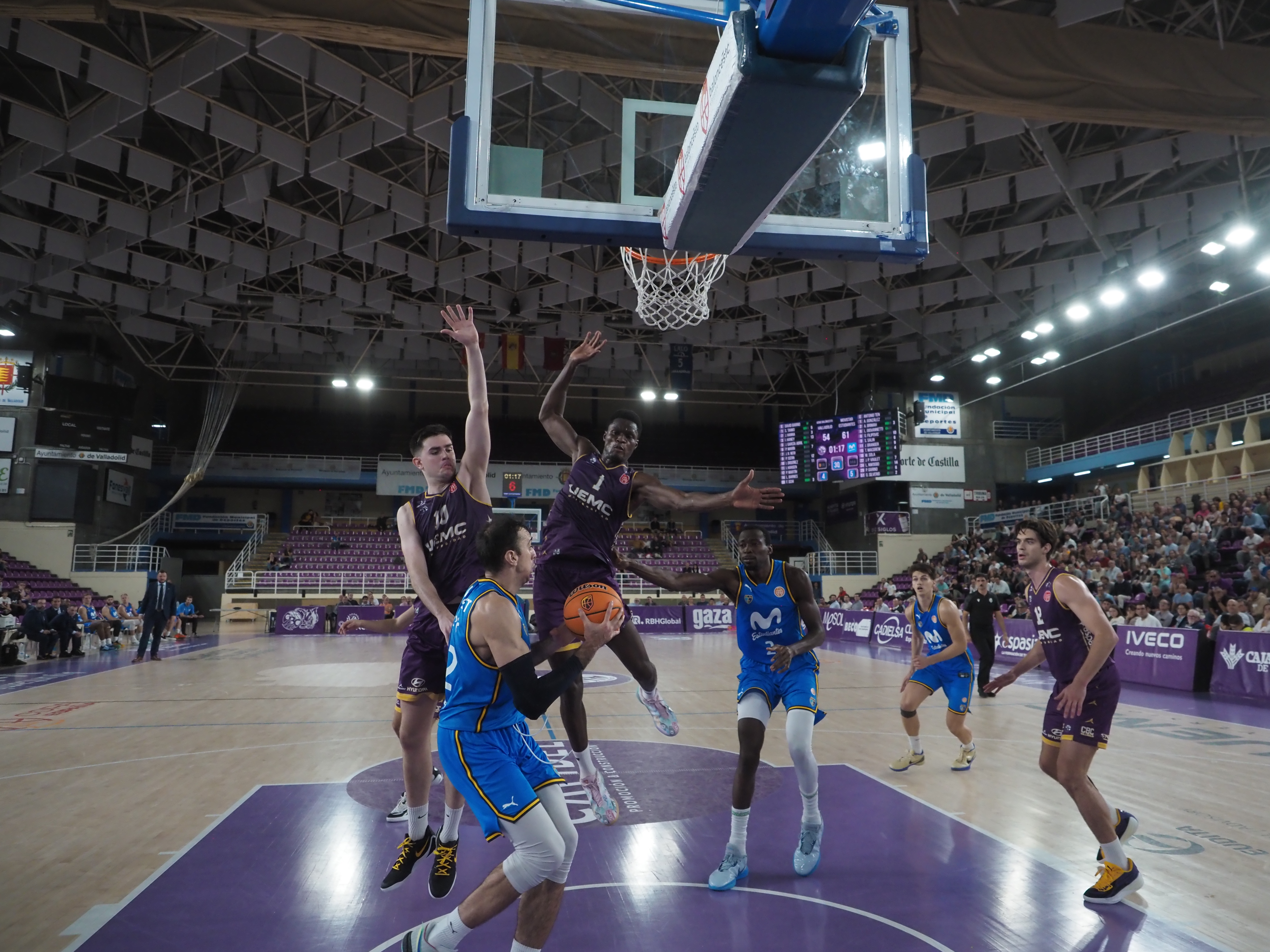 Imagen del partido ante el Estudiantes del martes en Pisuerga FOTO. Valladoliddeporte