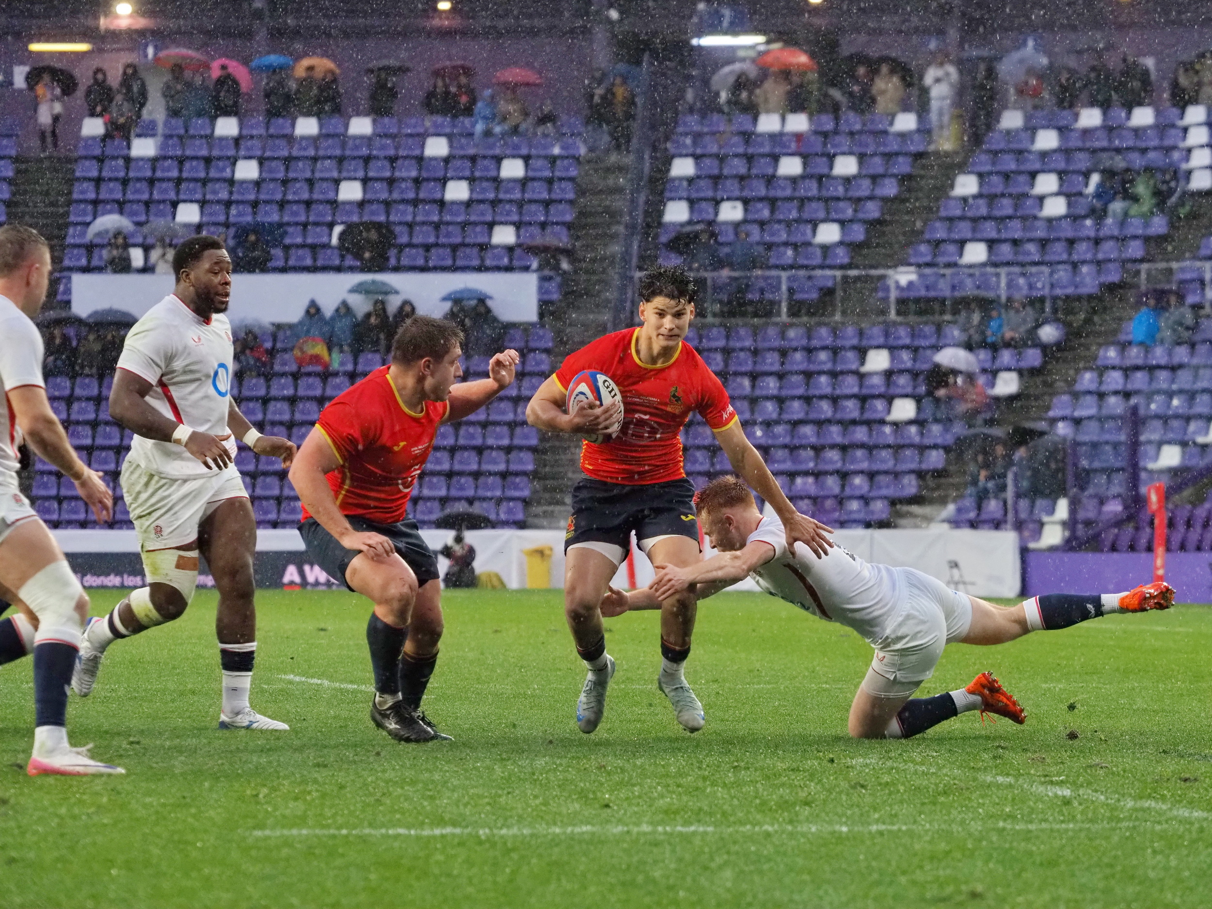 Imagen del partid0 de la selección celebrado en Zorrilla FOTO: Valladoliddeporte
